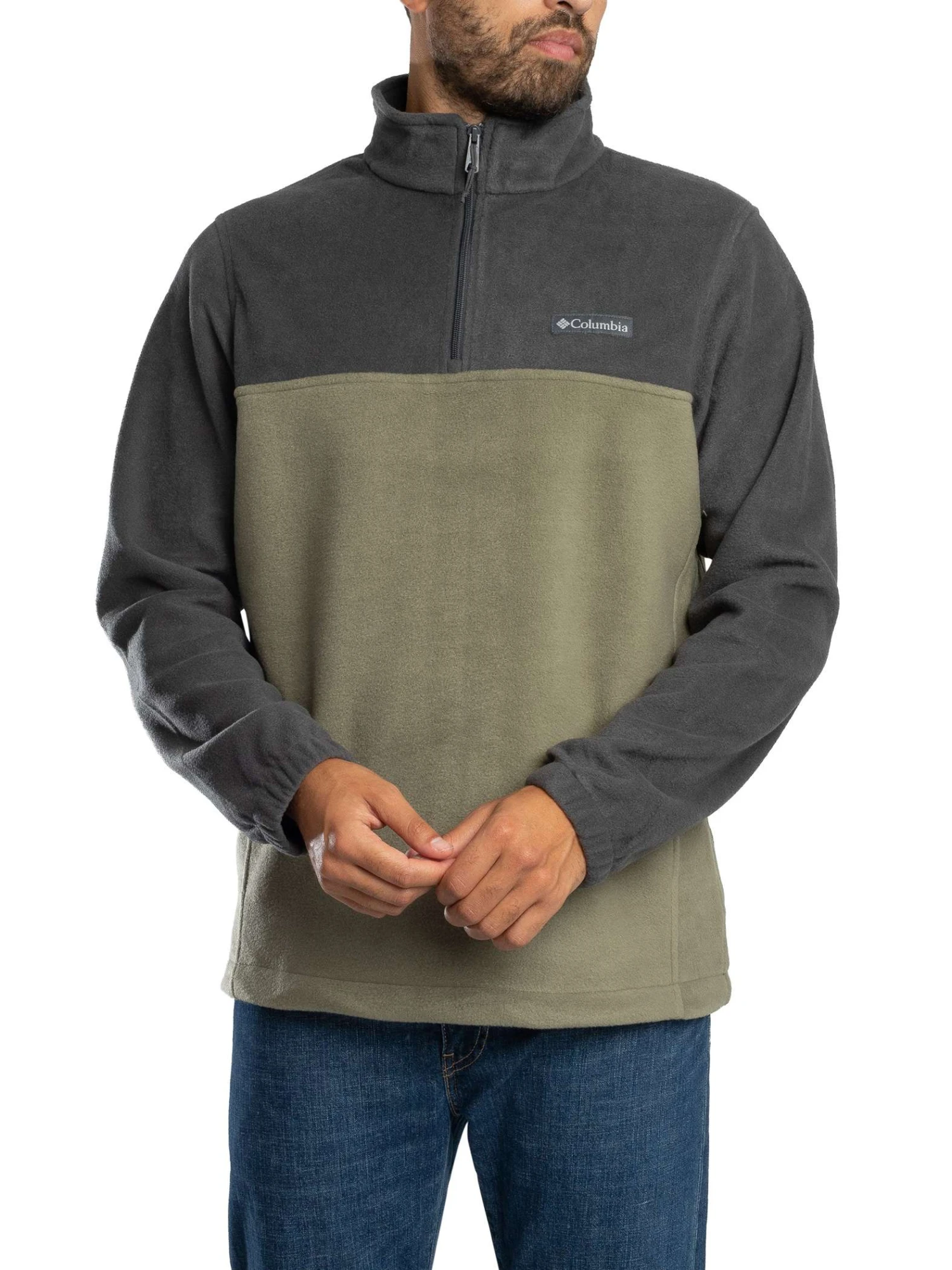 Columbia Steens Mountain Half Zip Fleece - Shark/Stone Green Columbia Steens Mountain Half Zip Fleece - Shark/Stone Green -Standout Store 56925b