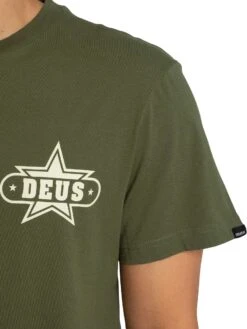 Deus Ex Machina Gumshoe Back Graphic T-Shirt - Cypress Green -Standout Store 56929d