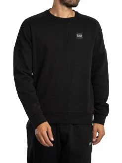 EA7 Box Logo Sweat Tracksuit - Black -Standout Store 56933c