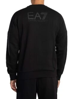 EA7 Box Logo Sweat Tracksuit - Black -Standout Store 56933d