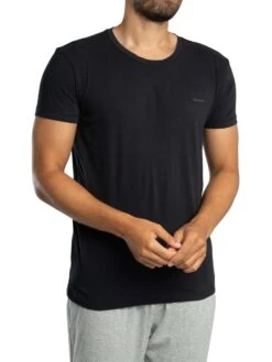 GANT 2 Pack Lounge Crew T-Shirts - Black/White -Standout Store 56952h