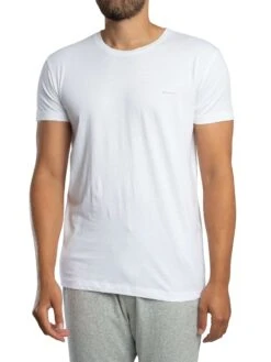 GANT 2 Pack Lounge Crew T-Shirts - White -Standout Store 56953c