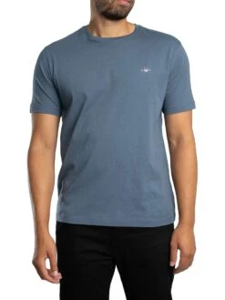 GANT Printed Archive Shield T-Shirt - Naval Blue