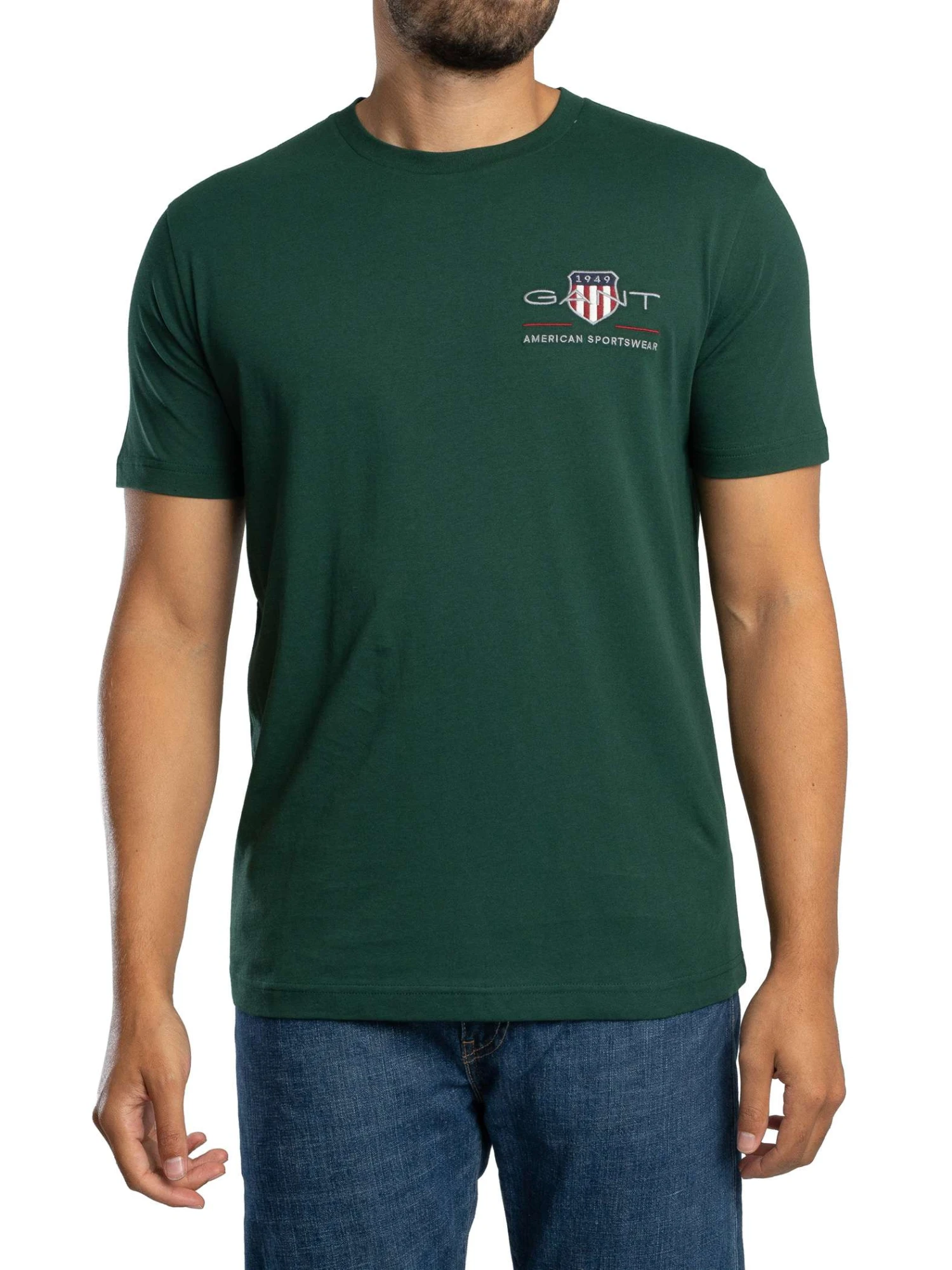 GANT Regular Archive Shield T-Shirt - Tartan Green GANT Regular Archive Shield T-Shirt - Tartan Green -Standout Store 56960a
