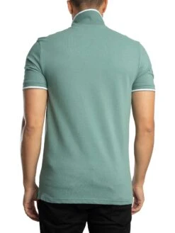 Lyle & Scott Tipped Polo Shirt - Agave Green/White -Standout Store 56998c