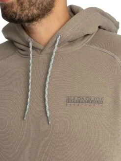 Napapijri Relaxed Back Graphic Pullover Hoodie - Fallen Rock -Standout Store 57005d