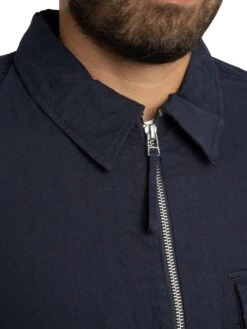 Pretty Green Feltham Overshirt - Navy -Standout Store 57021f