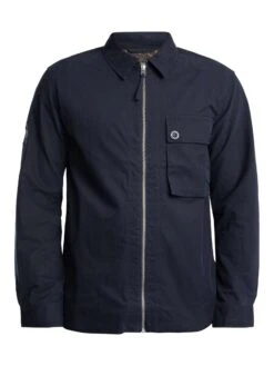 Pretty Green Feltham Overshirt - Navy -Standout Store 57021j