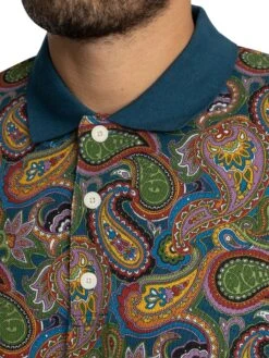 Pretty Green House Paisley Polo Shirt - Multi -Standout Store 57024d