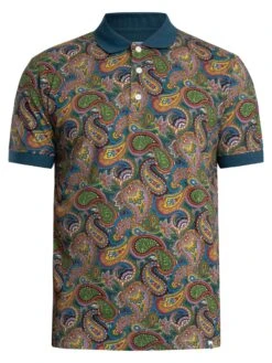 Pretty Green House Paisley Polo Shirt - Multi -Standout Store 57024e