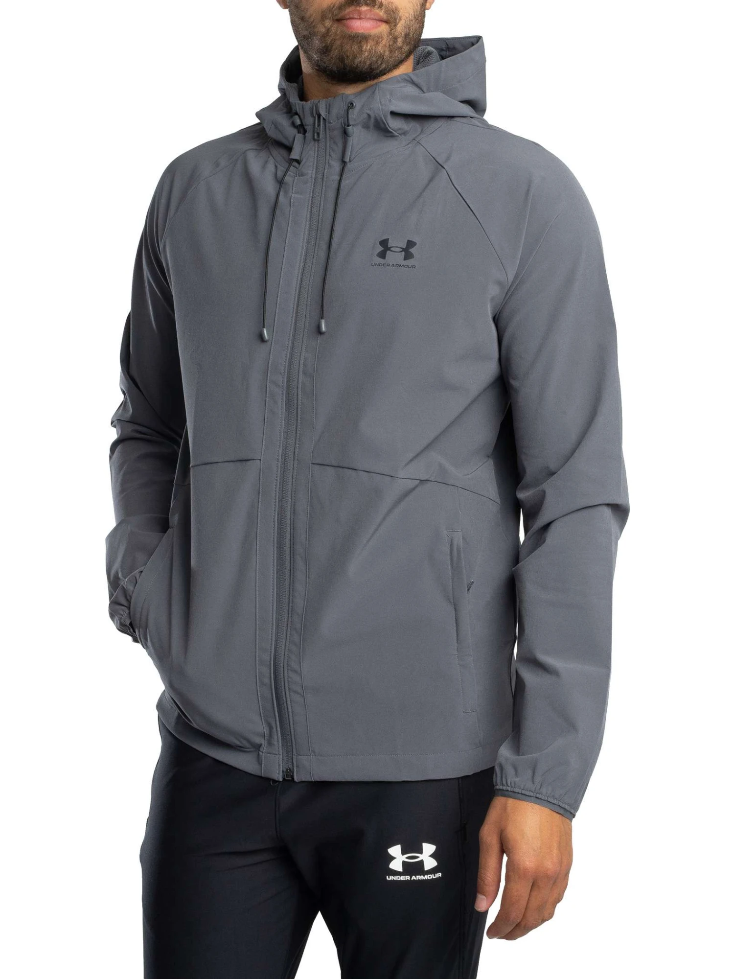 Under Armour Vibe Woven Jacket - Grey Under Armour Vibe Woven Jacket - Grey -Standout Store 57077b