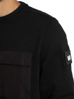 Weekend Offender Neve Pocket Sweatshirt - Black -Standout Store 57093d