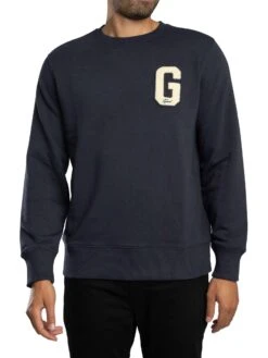 GANT Badge Sweatshirt - Evening Blue