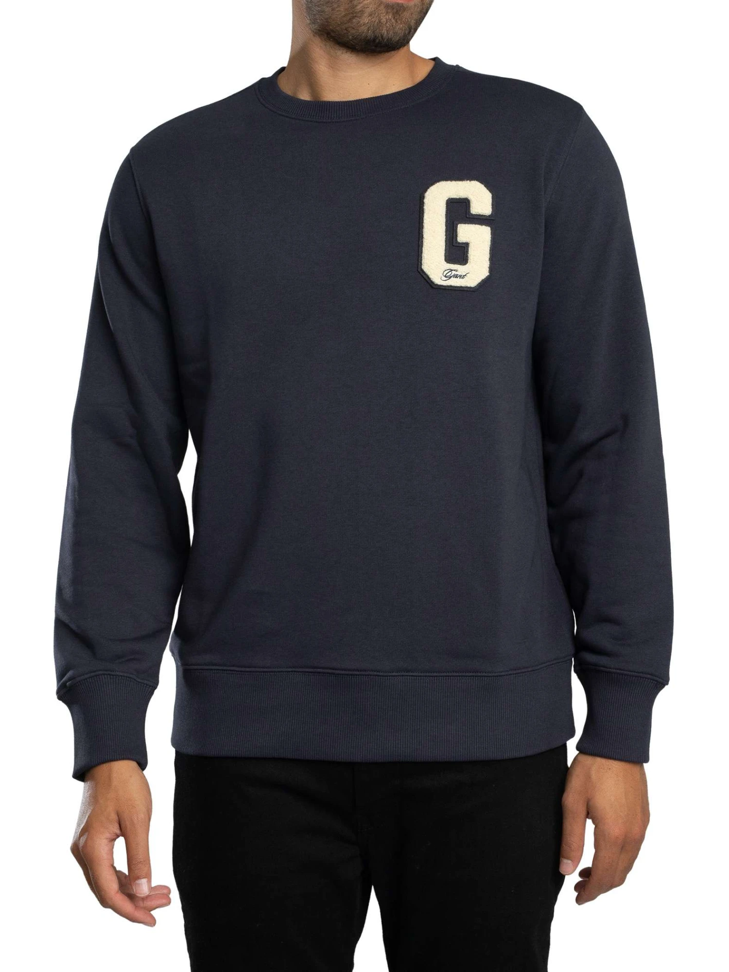 GANT Badge Sweatshirt - Evening Blue GANT Badge Sweatshirt - Evening Blue -Standout Store 57188a
