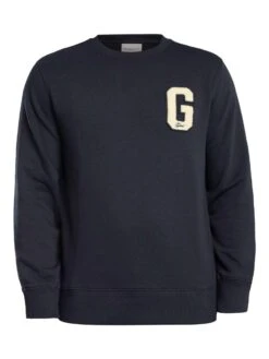 GANT Badge Sweatshirt - Evening Blue 6 GANT Badge Sweatshirt - Evening Blue -Standout Store 57188e