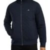 GANT Quilted Cord Collar Zip Jacket - Evening Blue
