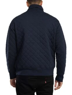 GANT Quilted Cord Collar Zip Jacket - Evening Blue -Standout Store 57191c
