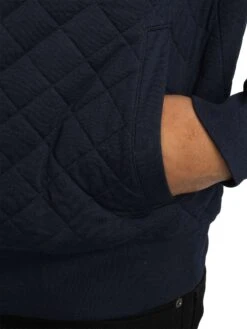 GANT Quilted Cord Collar Zip Jacket - Evening Blue -Standout Store 57191e