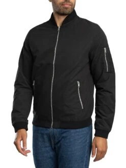 Jack & Jones Rush Bomber Jacket - Black 4 Jack & Jones Rush Bomber Jacket - Black -Standout Store 57218c