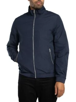 Jack & Jones Rush Harrington Bomber Jacket - Navy Blazer