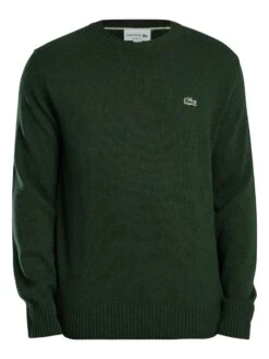 Lacoste Carded Wool Crew Knit - Sinople Green -Standout Store 57230e