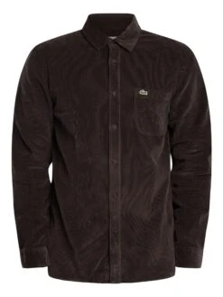 Lacoste Regular Fit Corduroy Shirt - Marron -Standout Store 57235g