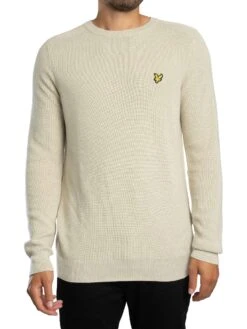Lyle & Scott Engineered Rib Knit - Grey Taupe