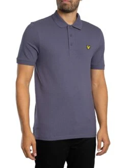 Lyle & Scott Plain Polo Shirt - Graystone