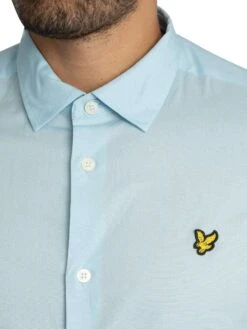 Lyle & Scott Slim Fit Poplin Shirt - Deck Blue -Standout Store 57262d