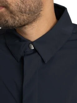 Lyle & Scott Zip Through Nylon Overshirt - Dark Navy -Standout Store 57276f