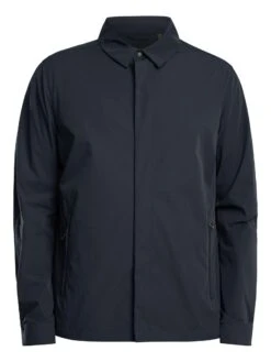 Lyle & Scott Zip Through Nylon Overshirt - Dark Navy -Standout Store 57276g