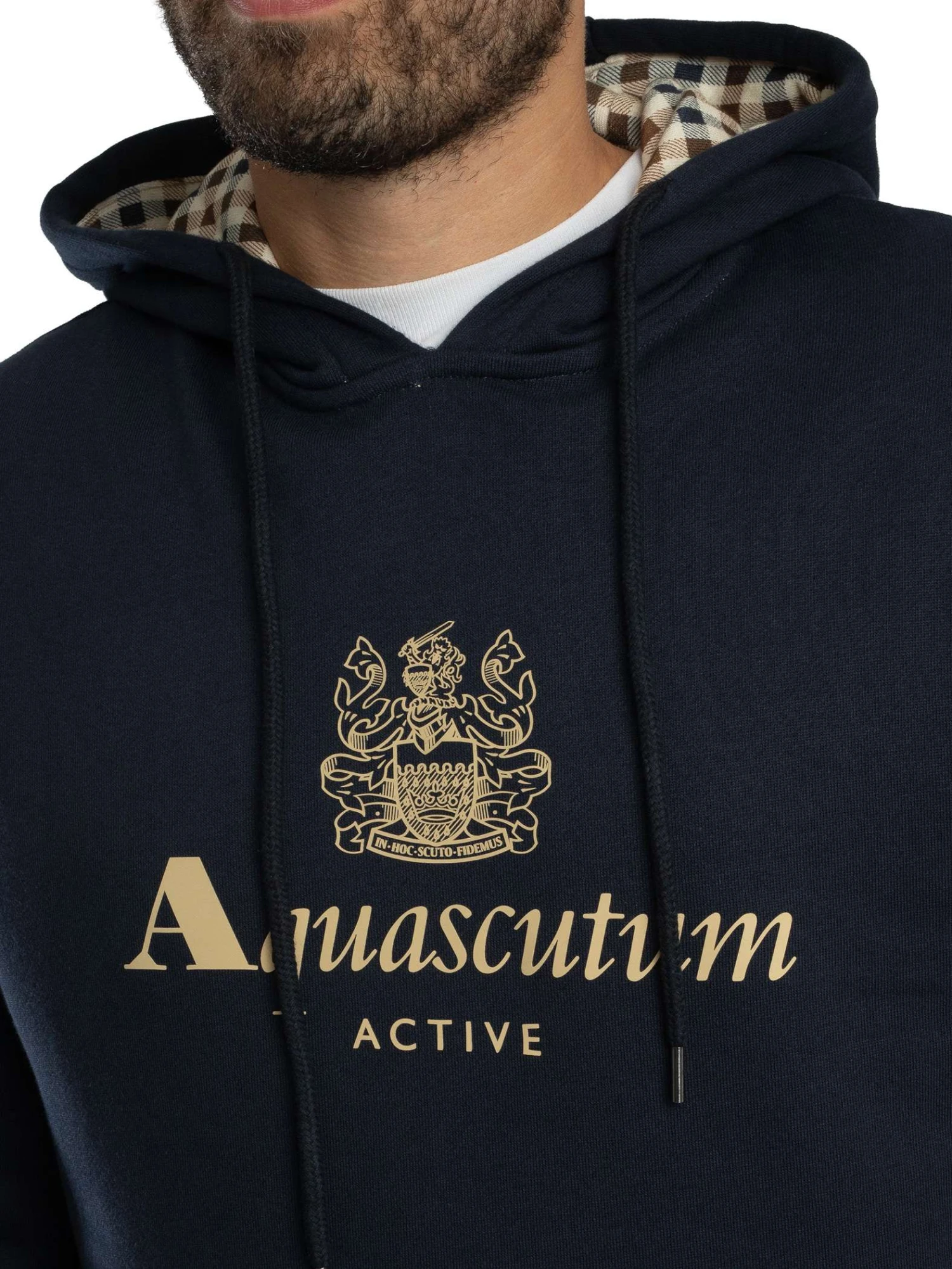 Aquascutum Icon Big Logo Pullover Hoodie - Navy Aquascutum Icon Big Logo Pullover Hoodie - Navy -Standout Store 57349d