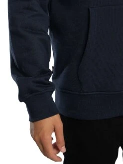 Aquascutum Icon Club Check Fleece Pullover Hoodie - Navy -Standout Store 57350e