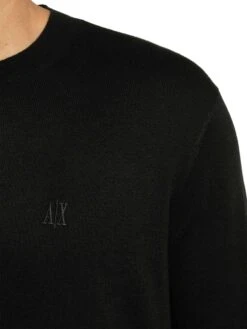 Armani Exchange Logo Knit - Black -Standout Store 57354d