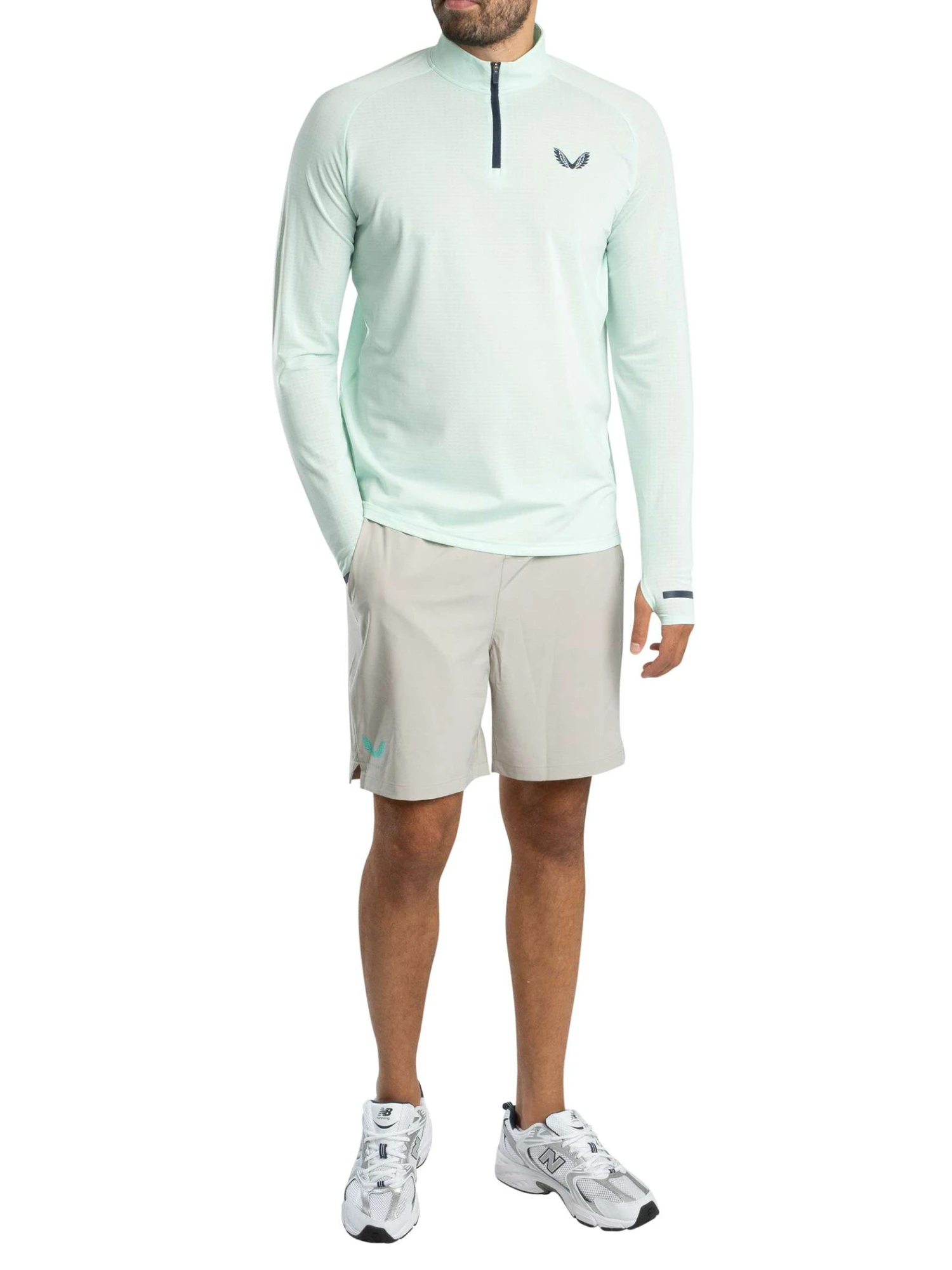 Castore Active 1/4 Zip Track Top - Ice Castore Active 1/4 Zip Track Top - Ice -Standout Store 57372f