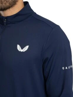 Castore Active Technical 1/4 Zip Jacket - Peacoat Marl -Standout Store 57375d
