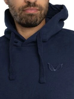 Castore Logo Pullover Hoodie - Navy -Standout Store 57377e