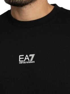 EA7 Felpa Core Sweatshirt - Black -Standout Store 57387d