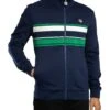 Fila Vinnie Cut & Sew Track Jacket - Navy/Green/Gardenia -Standout Store 57407a