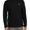 HUGO Donnolong Longsleeved Polo Shirt - Black -Standout Store 57411a