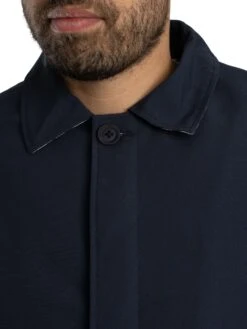 Aquascutum Shell Active Mid Trench Coat - Navy -Standout Store 57484e