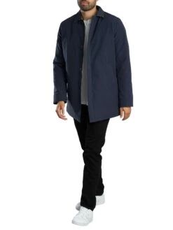 Aquascutum Shell Active Mid Trench Coat - Navy -Standout Store 57484g