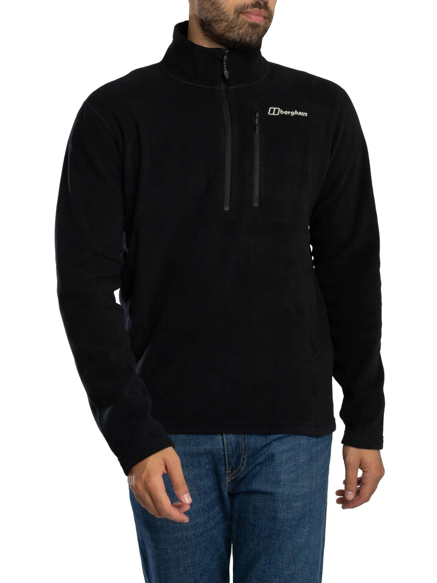 Berghaus Prism Micro Half Zip Polartec Fleece - Black/Black Berghaus Prism Micro Half Zip Polartec Fleece - Black/Black -Standout Store 57491a