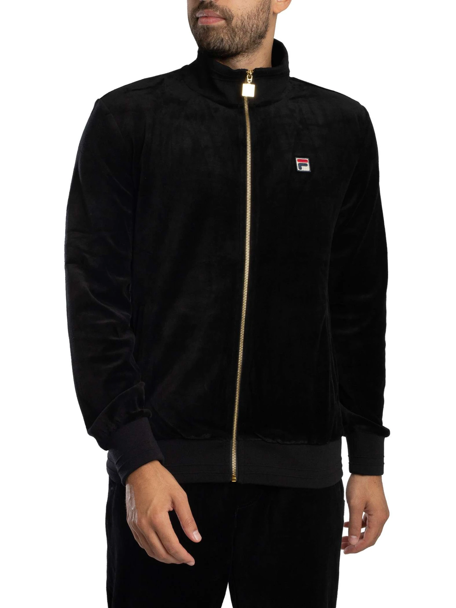 Fila Nero Velour Track Jacket - Black Fila Nero Velour Track Jacket - Black -Standout Store 57551a