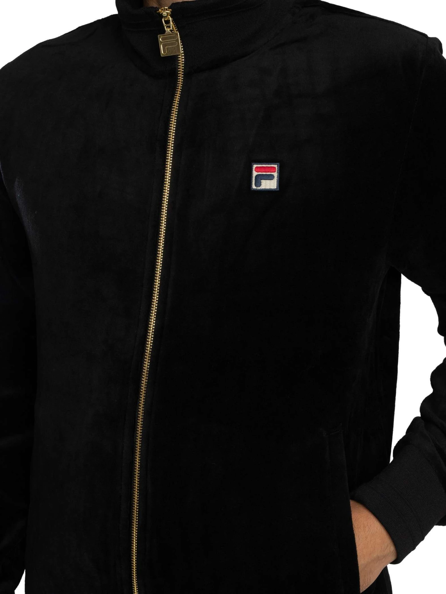 Fila Nero Velour Track Jacket - Black Fila Nero Velour Track Jacket - Black -Standout Store 57551d