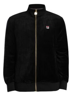 Fila Nero Velour Track Jacket - Black 7 Fila Nero Velour Track Jacket - Black -Standout Store 57551f