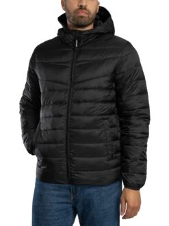 Jack & Jones West Light Puffer Jacket - Black -Standout Store 57573b