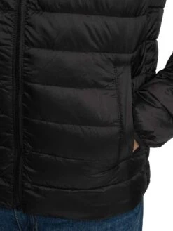 Jack & Jones West Light Puffer Jacket - Black -Standout Store 57573d