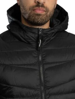 Jack & Jones West Light Puffer Jacket - Black -Standout Store 57573e