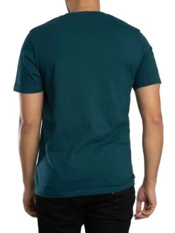 Lyle & Scott Logo Plain T-Shirt - Rich Teal 4 Lyle & Scott Logo Plain T-Shirt - Rich Teal -Standout Store 57587c